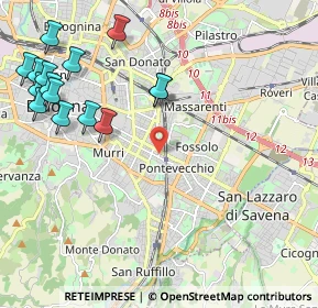 Mappa Via Protti Alfredo, 40139 Bologna BO, Italia (2.718)