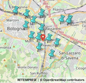 Mappa Via Protti Alfredo, 40139 Bologna BO, Italia (1.79733)