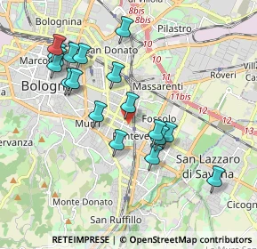 Mappa Via Protti Alfredo, 40139 Bologna BO, Italia (1.93)