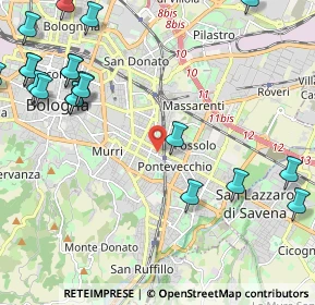 Mappa Via Protti Alfredo, 40139 Bologna BO, Italia (3.0305)