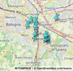 Mappa Via Protti Alfredo, 40139 Bologna BO, Italia (1.1775)