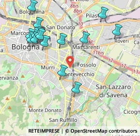 Mappa Via Protti Alfredo, 40139 Bologna BO, Italia (2.28133)
