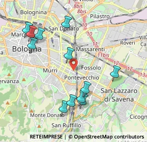 Mappa Via Protti Alfredo, 40139 Bologna BO, Italia (2.1775)