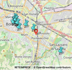 Mappa Via Protti Alfredo, 40139 Bologna BO, Italia (2.40667)