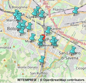 Mappa Via Protti Alfredo, 40139 Bologna BO, Italia (2.00895)