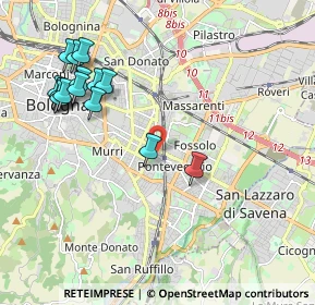 Mappa Via Protti Alfredo, 40139 Bologna BO, Italia (2.32733)