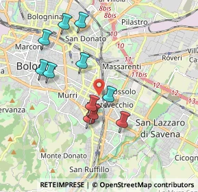 Mappa Via Protti Alfredo, 40139 Bologna BO, Italia (1.80636)