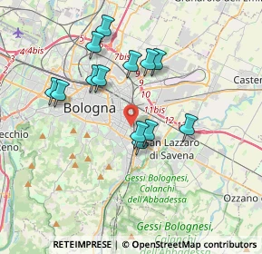 Mappa Via Protti Alfredo, 40139 Bologna BO, Italia (3.29385)