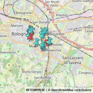 Mappa Via Protti Alfredo, 40139 Bologna BO, Italia (1.33357)
