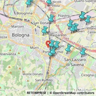 Mappa Via Protti Alfredo, 40139 Bologna BO, Italia (2.51176)