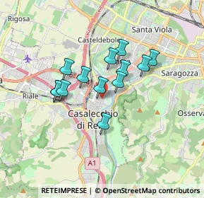 Mappa Via Giuseppe Garibaldi, 40033 Casalecchio di Reno BO, Italia (1.34615)
