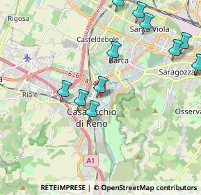 Mappa Via Giuseppe Garibaldi, 40033 Casalecchio di Reno BO, Italia (2.42167)