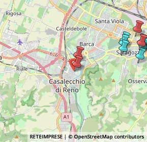 Mappa Via Giuseppe Garibaldi, 40033 Casalecchio di Reno BO, Italia (2.95917)