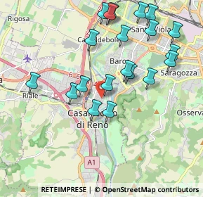 Mappa Via Giuseppe Garibaldi, 40033 Casalecchio di Reno BO, Italia (2.0935)