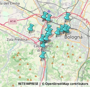 Mappa Via Giuseppe Garibaldi, 40033 Casalecchio di Reno BO, Italia (2.694)