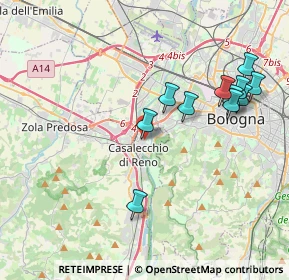 Mappa Via Giuseppe Garibaldi, 40033 Casalecchio di Reno BO, Italia (4.09727)