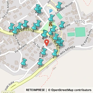 Mappa Via della Valle, 42020 Vetto RE, Italia (0.12609)