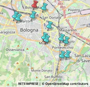 Mappa Via Alberto Massone, 40137 Bologna BO, Italia (1.94417)