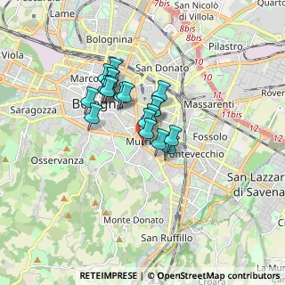 Mappa Via Alberto Massone, 40137 Bologna BO, Italia (1.199)