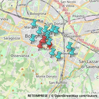 Mappa Via Alberto Massone, 40137 Bologna BO, Italia (1.21188)