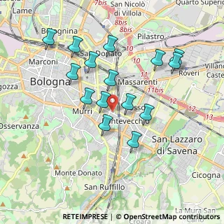 Mappa Via Leandro Alberti, 40139 Bologna BO, Italia (1.79333)