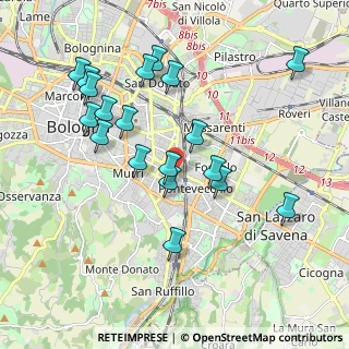 Mappa Via Leandro Alberti, 40139 Bologna BO, Italia (1.98842)