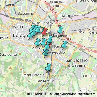 Mappa Via Leandro Alberti, 40139 Bologna BO, Italia (1.32824)