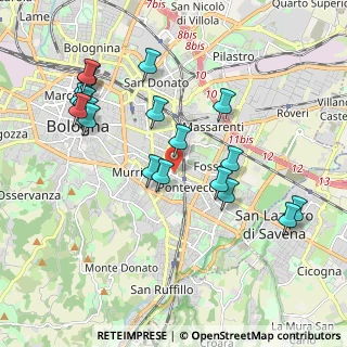 Mappa Via Leandro Alberti, 40139 Bologna BO, Italia (2.10526)