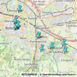 Mappa Vicolo Bianco, 40139 Bologna BO, Italia (2.59)
