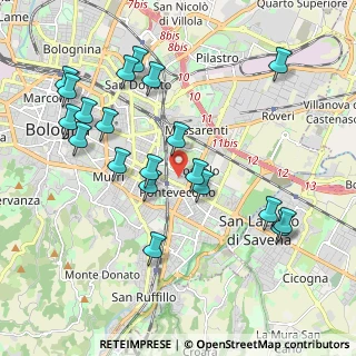 Mappa Vicolo Bianco, 40139 Bologna BO, Italia (2.175)