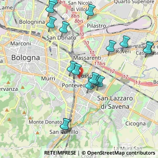 Mappa Vicolo Bianco, 40139 Bologna BO, Italia (2.38706)