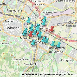 Mappa Vicolo Bianco, 40139 Bologna BO, Italia (1.20526)