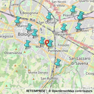 Mappa Via Mezzofanti Giuseppe, 40137 Bologna BO, Italia (2.37308)