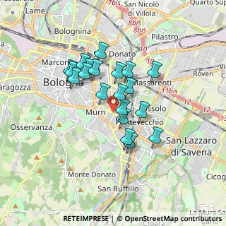 Mappa Via Mezzofanti Giuseppe, 40137 Bologna BO, Italia (1.395)