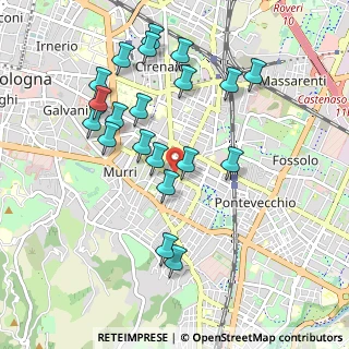Mappa Via Mezzofanti Giuseppe, 40137 Bologna BO, Italia (0.988)