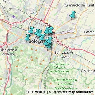 Mappa Via Mezzofanti Giuseppe, 40137 Bologna BO, Italia (2.415)