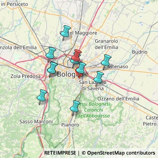 Mappa Via Mezzofanti Giuseppe, 40137 Bologna BO, Italia (5.87636)