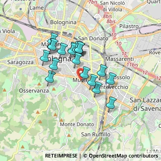 Mappa Via Giovan Battista Gandino, 40137 Bologna BO, Italia (1.4705)