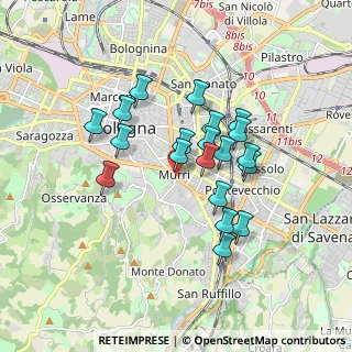 Mappa Via Giovan Battista Gandino, 40137 Bologna BO, Italia (1.479)