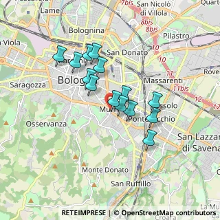 Mappa Via Giovan Battista Gandino, 40137 Bologna BO, Italia (1.40357)