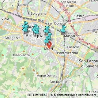 Mappa Via Giovan Battista Gandino, 40137 Bologna BO, Italia (1.68818)