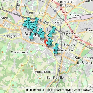 Mappa Via Giovan Battista Gandino, 40137 Bologna BO, Italia (1.45889)