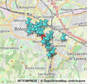 Mappa Via Adolfo Albertazzi, 40137 Bologna BO, Italia (1.098)