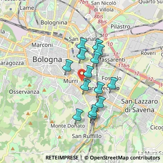 Mappa Via Adolfo Albertazzi, 40137 Bologna BO, Italia (1.40857)