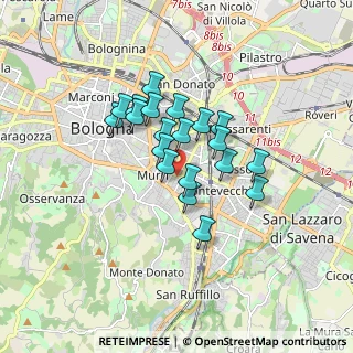 Mappa Via Adolfo Albertazzi, 40137 Bologna BO, Italia (1.2655)