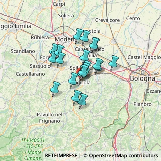 Mappa Via Alcide de Gasperi, 41058 Vignola MO, Italia (9.5735)