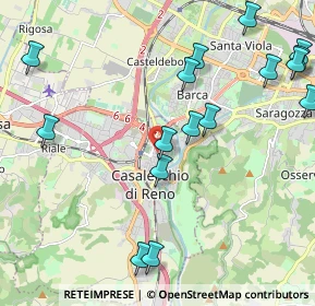 Mappa Via dell'Esperanto, 40033 Casalecchio di Reno BO, Italia (2.889)