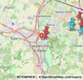 Mappa Via dell'Esperanto, 40033 Casalecchio di Reno BO, Italia (3.10167)