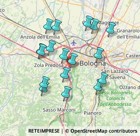 Mappa Via dell'Esperanto, 40033 Casalecchio di Reno BO, Italia (7.07588)