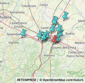 Mappa Via Esperanto, 40033 Casalecchio di Reno BO, Italia (9.60714)